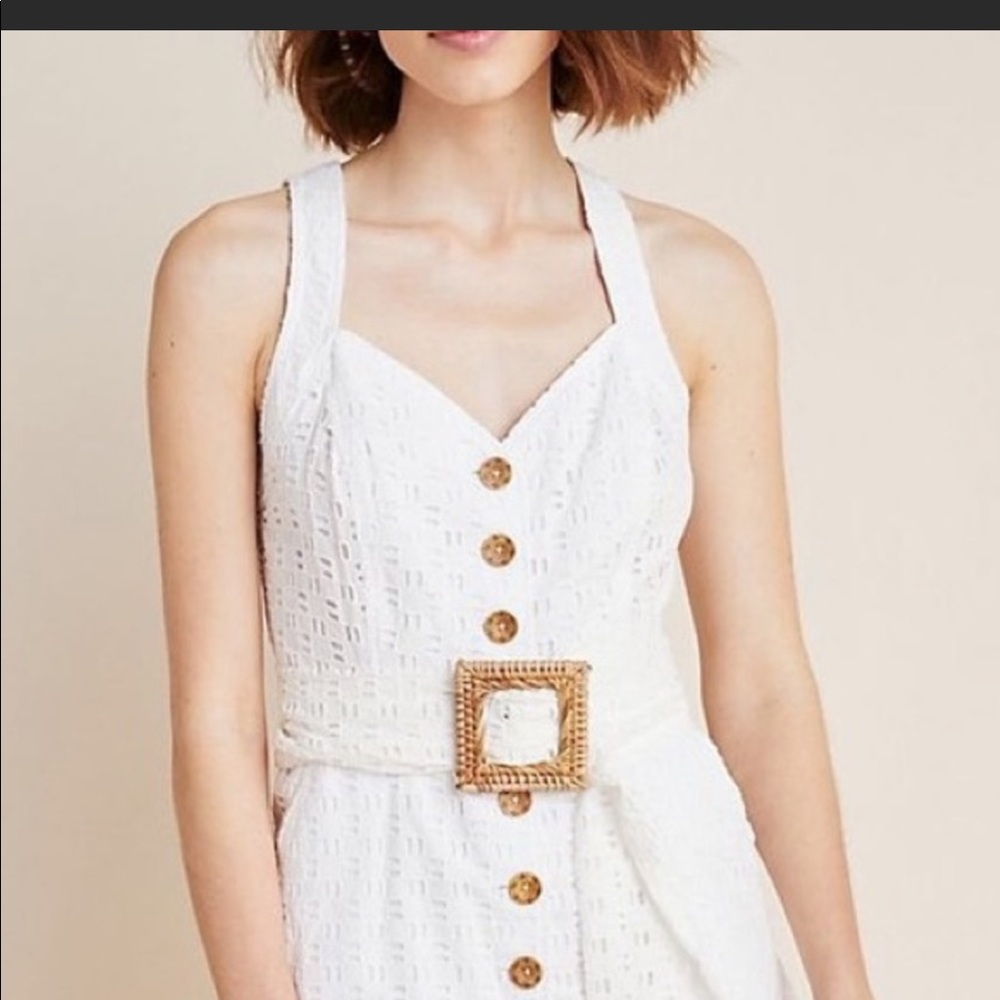 ANTHROPOLOGIE EYELET ROMPER